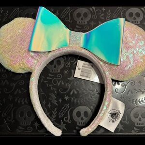 Disney White Sparkly Mouse Ears Hair Accessory